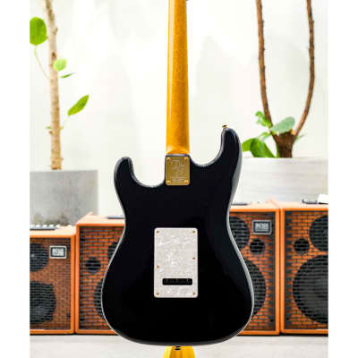 Don Grosh 30th Anniversary Limited Edition NOS Retro SSH-Black w/Highly Figured 5A Roasted Birdseye Maple Neck, Indian Rosewood Fingerboard & Gold Hardware image 7
