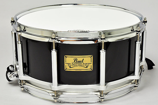 VINTAGE PEARL 3.5X14 FREE FLOATING NATURAL MAPLE SNARE DRUM for