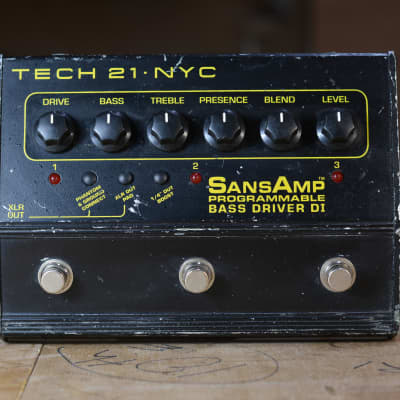 Tech 21 Sansamp Programmable Bass Driver | Reverb UK