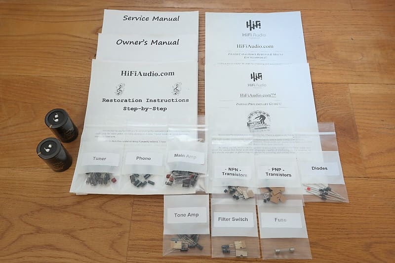 Marantz 1550 restoration kit filter capacitor repair rebuild fix  			