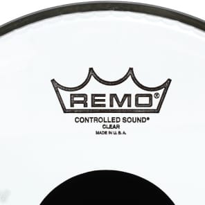 Remo Controlled Sound Clear Drumhead - 10 inch - with Black Dot image 2