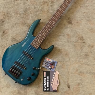 Hohner B Bass V - 5 String Professional Series Trans Blue