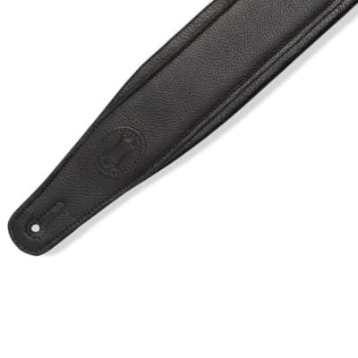 Levy's 3.5"  Wide Right Height Guitar Strap, Black image 5