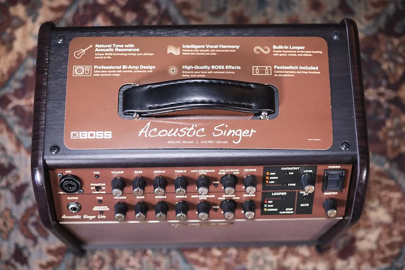 Boss Acoustic Singer Live 60-watt Bi-amp Acoustic Combo | Reverb