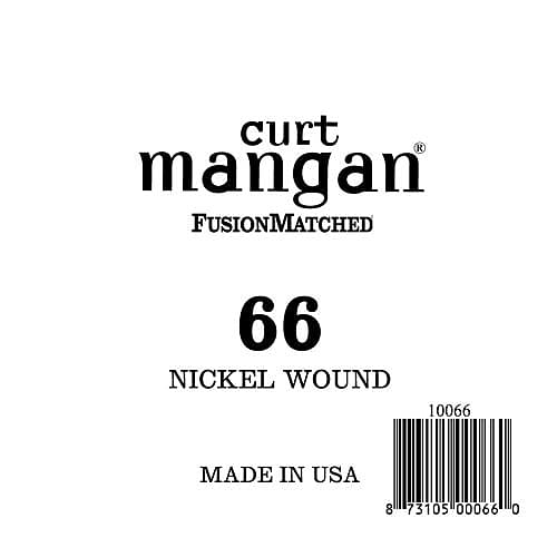 Curt Mangan 66 Nickel Wound Ball End Single String image 1