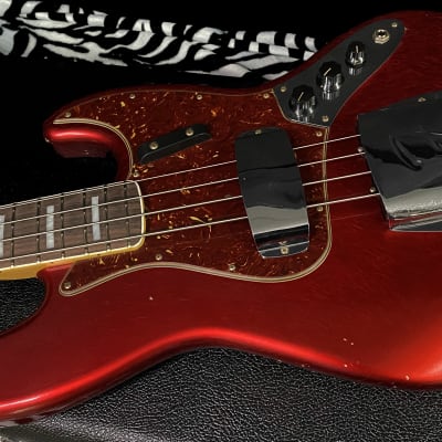 UNPLAYED! 2023 Fender Custom Shop Dealer Event #186 LIMITED EDITION '66 JAZZ BASS - JOURNEYMAN RELIC - AGED CANDY APPLE RED - Authorized Dealer - 9.4lbs - G01794 - SAVE BIG! image 6
