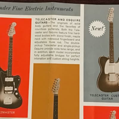 Original Vintage 1961 Fender Fold-Out Catalog image 10