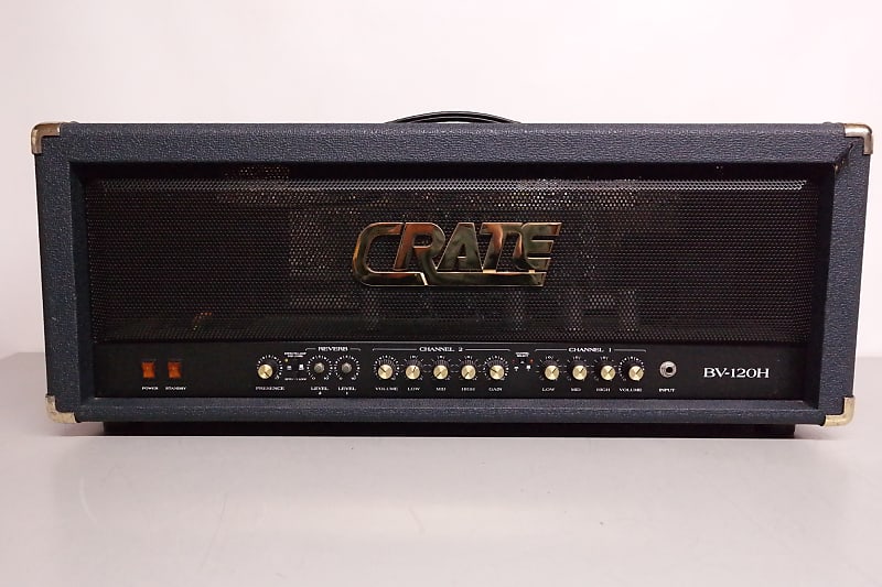 Crate BV-120H Blue Voodoo 120W Guitar Head | Reverb