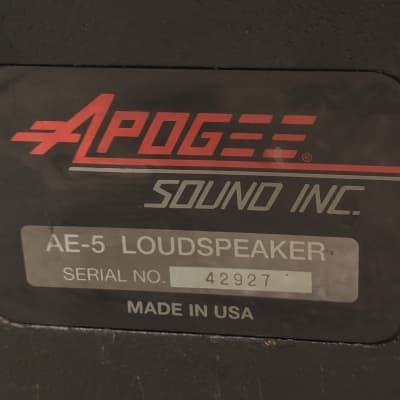 APOGEE Sound AE-5 Speaker Set (2) | Reverb