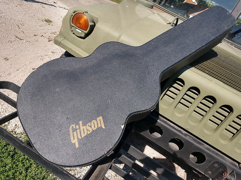 Gibson Gibson J200, L5 or Jumbo Case 1980's? Black Tolex Blue Plush image 1