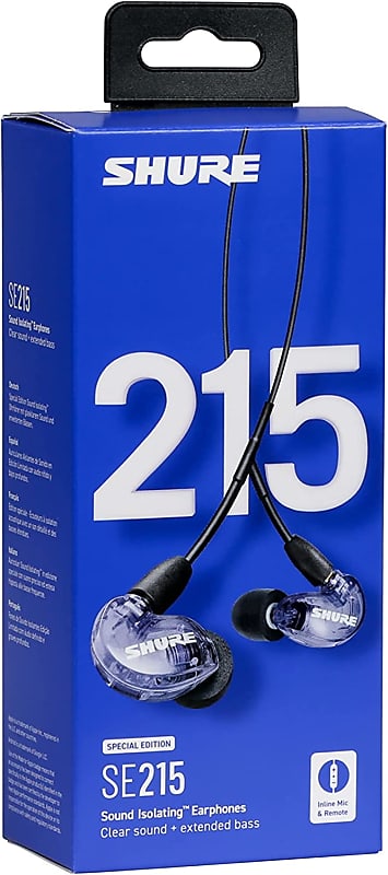 Shure SE215 Special Edition PRO Wired Earbuds - Purple | Reverb