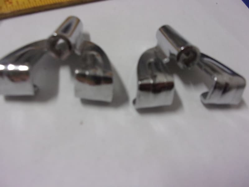 ONE of 2 Vintage Chrome Bass Drum Claws 1 clean, 1 faint scratches