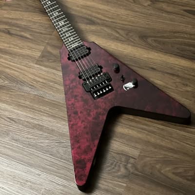 Schecter V-1 FR Apocalypse RR in Red Reign | Reverb