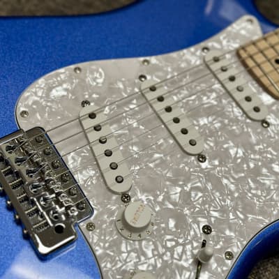 Stratocaster Partscaster, Metallic Blue (Stratosphere, Mighty Mite, Warmoth, DiMarzio) image 4
