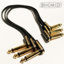 3 Pack - EBS Flat Patch Cable - 11" Length - PG-28 Deluxe Premium Gold - RA/RA - Ultra Thin - 28cm