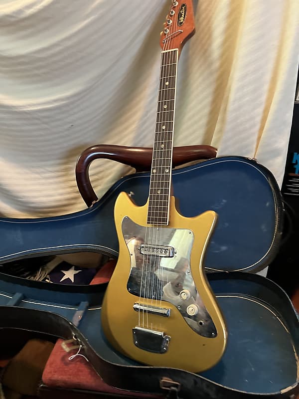Winston electric guitar 60's gold | Reverb