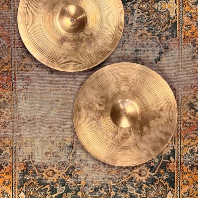 スティービーヴィンテージ 1950s Vintage Zildjian 14” Hihats 710 740 g ULTRA PAPER THIN