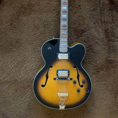 1990 Samick HJRG-302 L-5 Copy Clone Hollowbody Electric