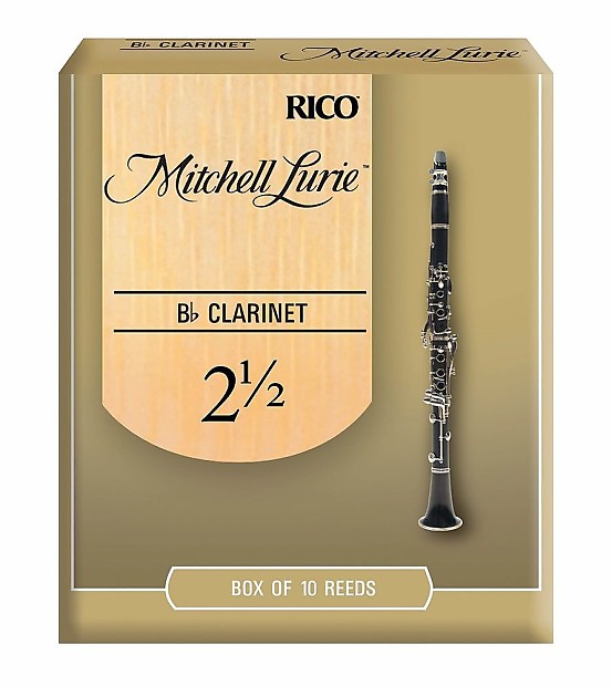 Rico RML10BCL250 Mitchell Lurie Bb Clarinet Reeds - Strength 2.5 (10-Pack) image 1