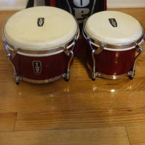Timba Bongos Traditional Blood Red | Reverb