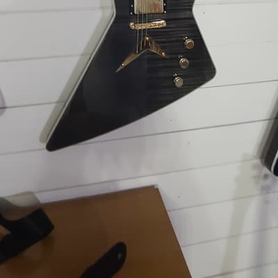 Dean Z Black and Gold, Limited Edition AAA Gray Flame, REDUCED! for sale