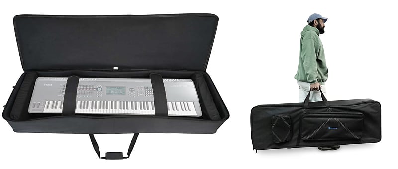 Rockville 88 Key Padded Rigid Durable Keyboard Gig Bag Case For Yamaha Montage 8 image 1
