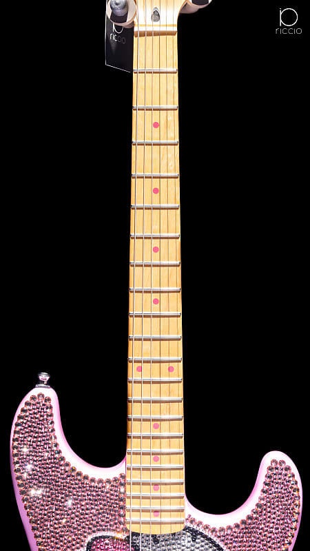 Swarovski® crystals | Fender Squier Hello Kitty Stratocaster