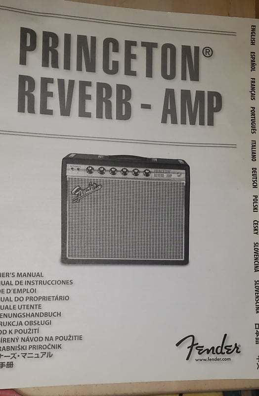 Fender 68 Princeton Reverb Manual. 2020 White Reverb