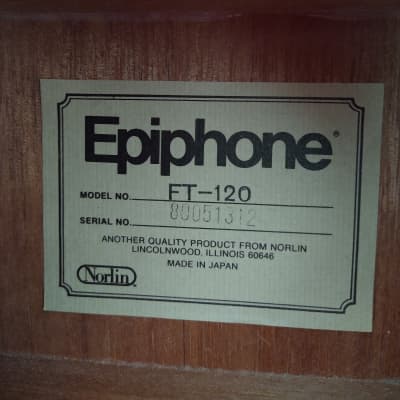 Epiphone FT-120 1970 Natural image 8