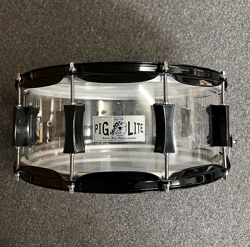 Pork Pie Pig Lite 14x6 Acrylic Snare Drum Reverb Brazil