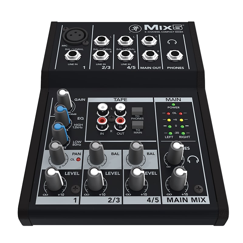 Mackie MIX5 5-Channel Compact Mixer image 1