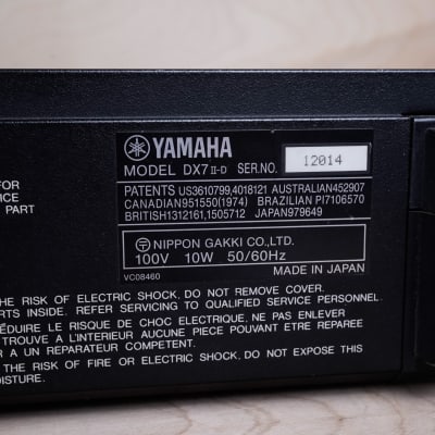 Yamaha DX7IID 16-Voice Synthesizer 100V Made In Japan MIJ image 9