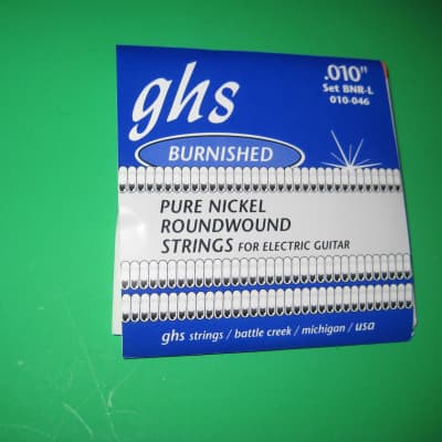 GHS Set of Electric Guitar Strings BNR-L Burnished Nickel Light Gauge 1990's image 3