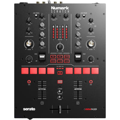 Numark  Scratch  2-Channel DJ Scratch Mixer for Serato DJ Pro With Innofader Crossfader, DVS license image 2