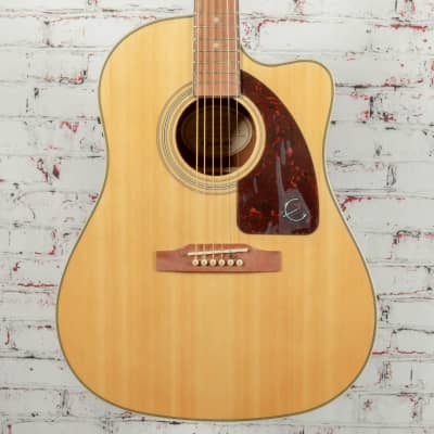 (USED) Epiphone J-15 EC Deluxe Acoustic/Electric Guitar Natural x7685 for sale