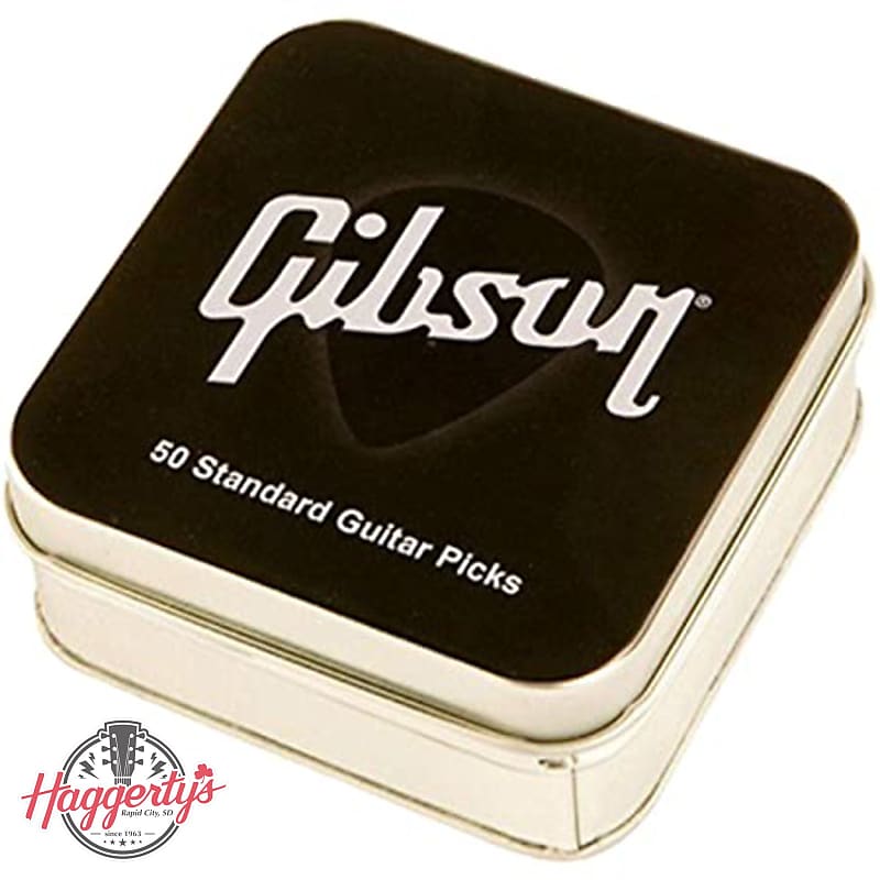 Gibson Standard Pick Tin 50 pcs. Black - Medium image 1