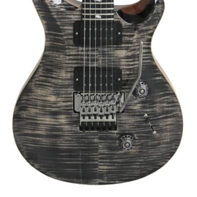 Paul Reed Smith Wood Library Custom 24 Floyd Rose Stained Flame Maple Neck Charcoal image 2