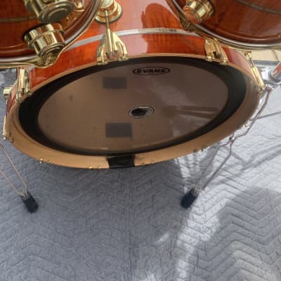 DW 25th anniversary 5 pc drum set USA collectors AUTOGRAPHED rare EXCELLENT 22 10 12 14 16 1998 image 6