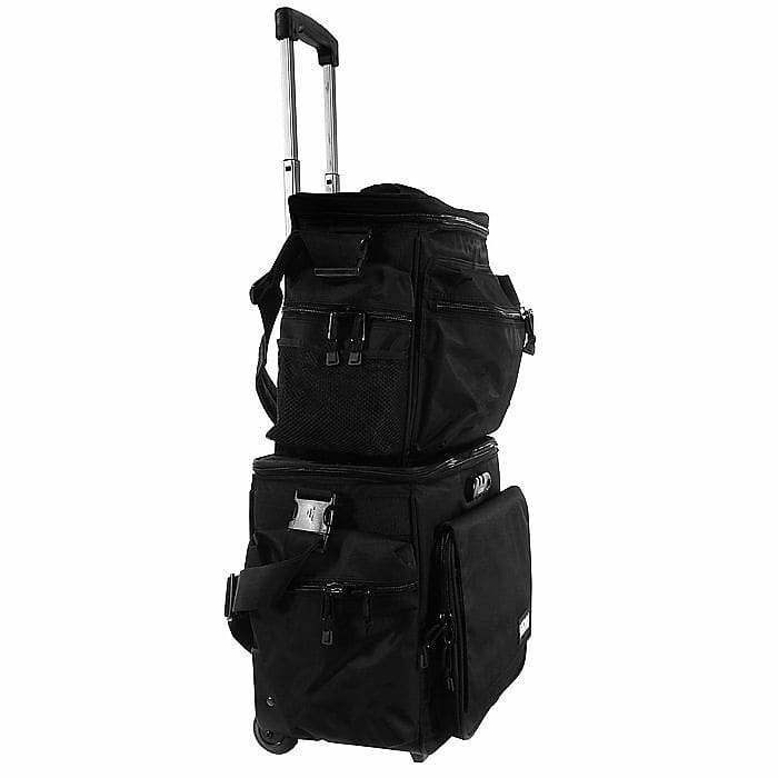 UDG Slingbag DJ Vinyl Record & CD Trolley & Shoulder Bag Set