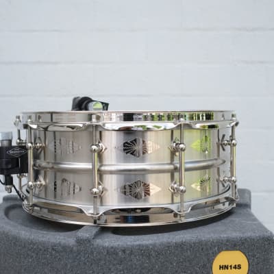 Craviotto Diamond Series Nickel Over Brass NOB Artist Model (SPL) Snare Drum imagen 7