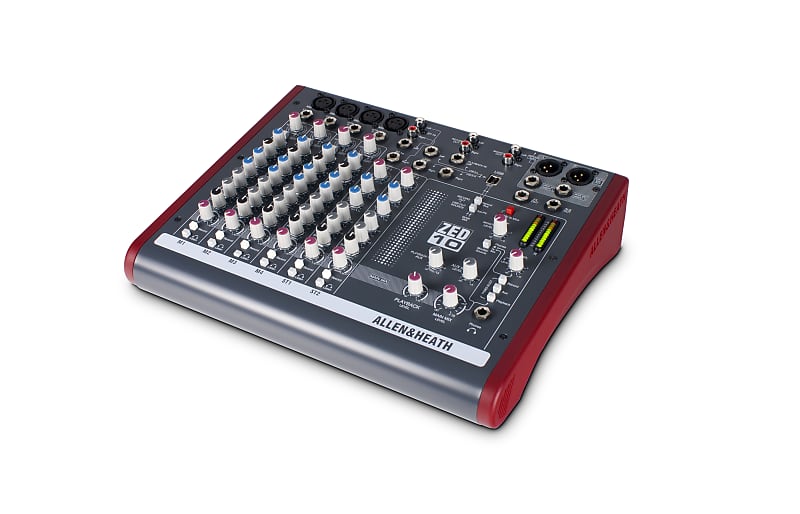 Allen & Heath AH-ZED10 4 Mic/Line 2 with Active DI, 3 stereo line inputs, 3 band swept mid EQ image 1