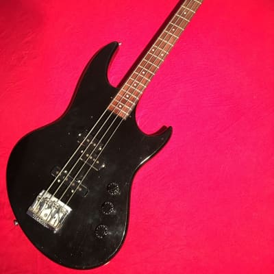 1983 Hamer Made in USA  Black Sparkle Cruise Bass Guitar With Factory Case - Plays & Sounds Great! image 1