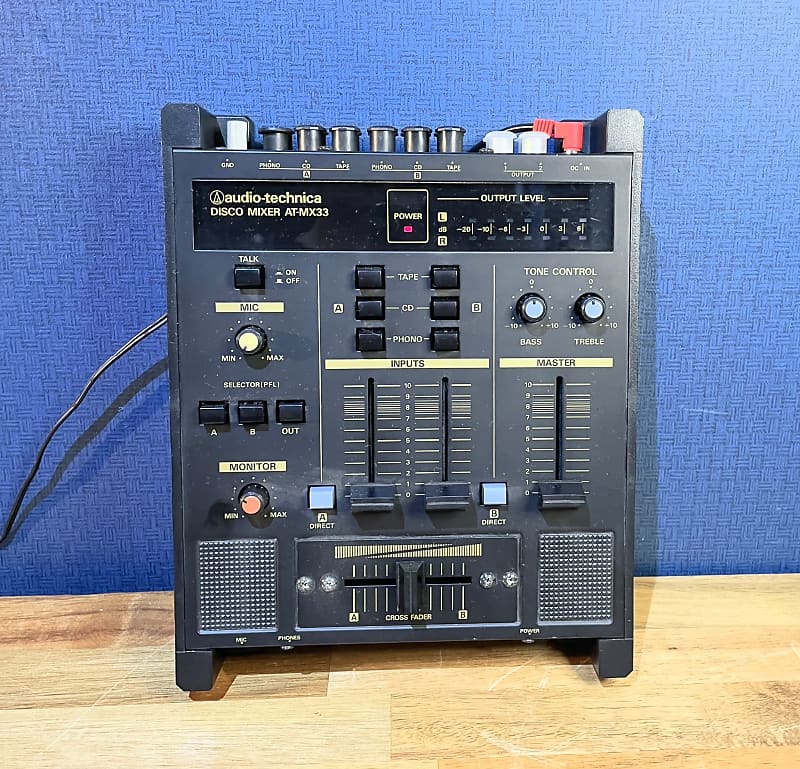 Audio Technica AT-MX33 33 Disco Mixer w/ Power Supply - | Reverb