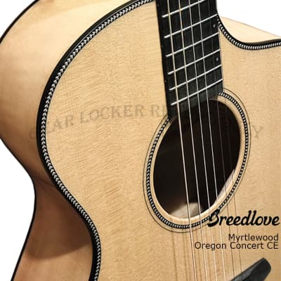 Breedlove Oregon Concert CE all solid Sitka Spruce & Myrtlewood acoustic electric guitar image 7