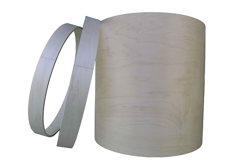 1 Pair of Keller 1.75" x 16" diameter, 12 ply maple bass drum hoops. available in 16, 18, 20, 22, and 24". image 1