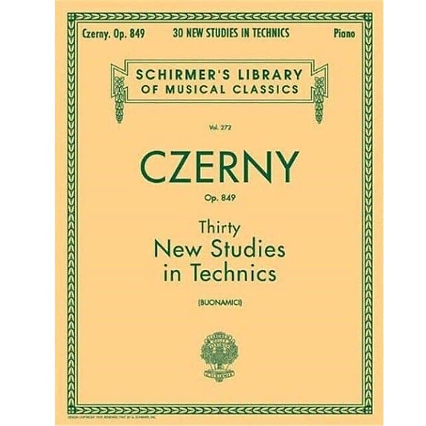 Thirty New Studies in Technics, Op. 849: Piano Technique (Schirmer's Library of Musical Classics) image 1