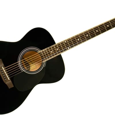 Savannah OOO Body Style Acoustic Guitar Basswood Top,Thin C Neck, 25.4" Scale, Black image 1