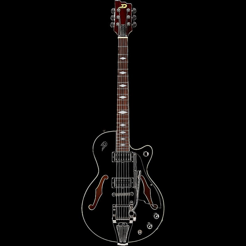 Duesenberg Starplayer TV Deluxe Black Electric Guitar image 1