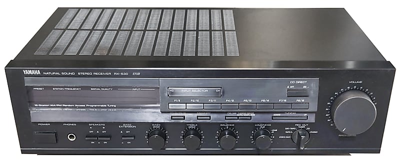 Vintage Yamaha RX-530 Stereo Receiver Amplifier  			
