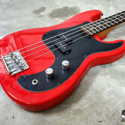Hondo Deluxe MIJ Short Scale P-Bass Clone (Late 1970s, Hot Rod Red) imagen 13